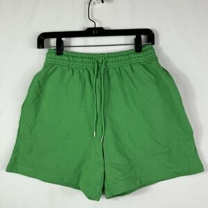 Uniqlo cotton french terry Green drawstring Shorts